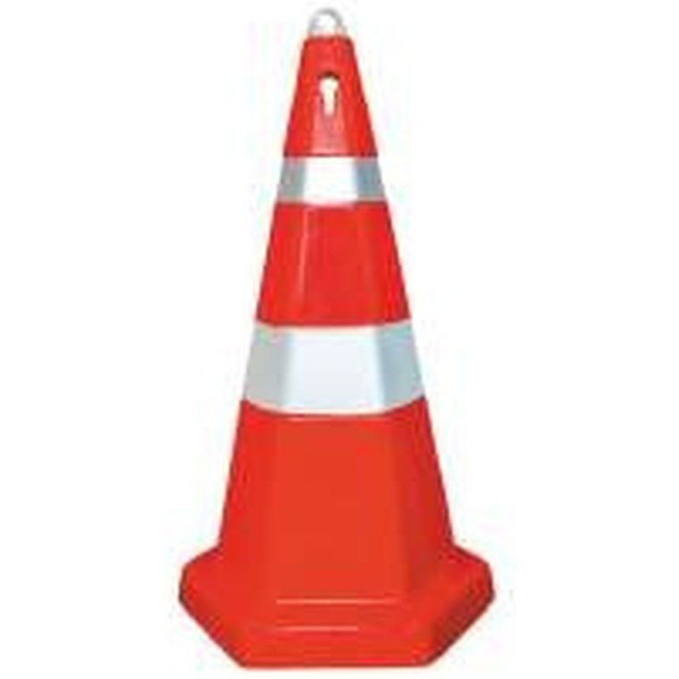 Hexagonal Safety Cone with Chain Connector Nob — NSP 1753